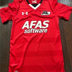 AZ ALKMAAR 2015/2016 HOME FOOTBALL KIT SHIRT SOCCER JERSEY UNDER ARMOUR MENS XS